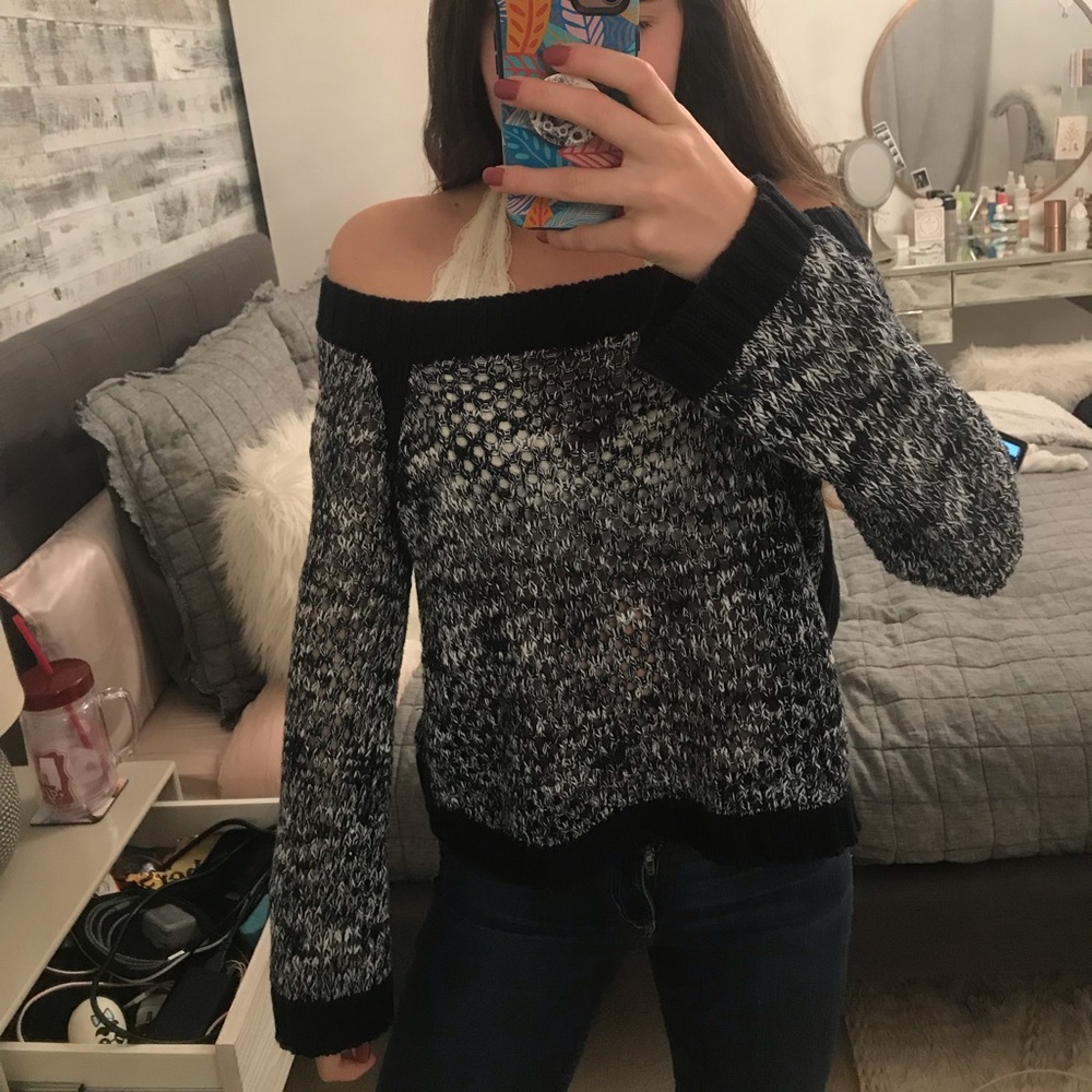 Super cute off the shoulder sweater